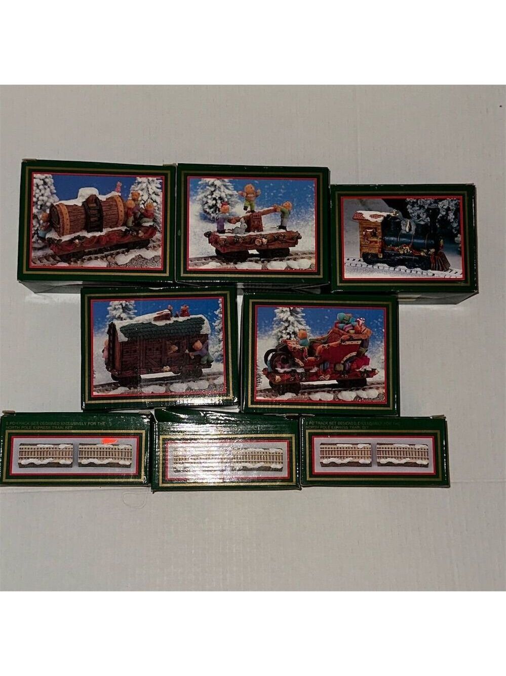 North Pole Express Christmas Train Set Complete Collection with 3 sets of tracks